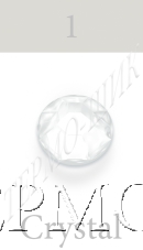 RH-1 ss04 (1,5mm) - 1440 шт.  Cristal кристалл Корея